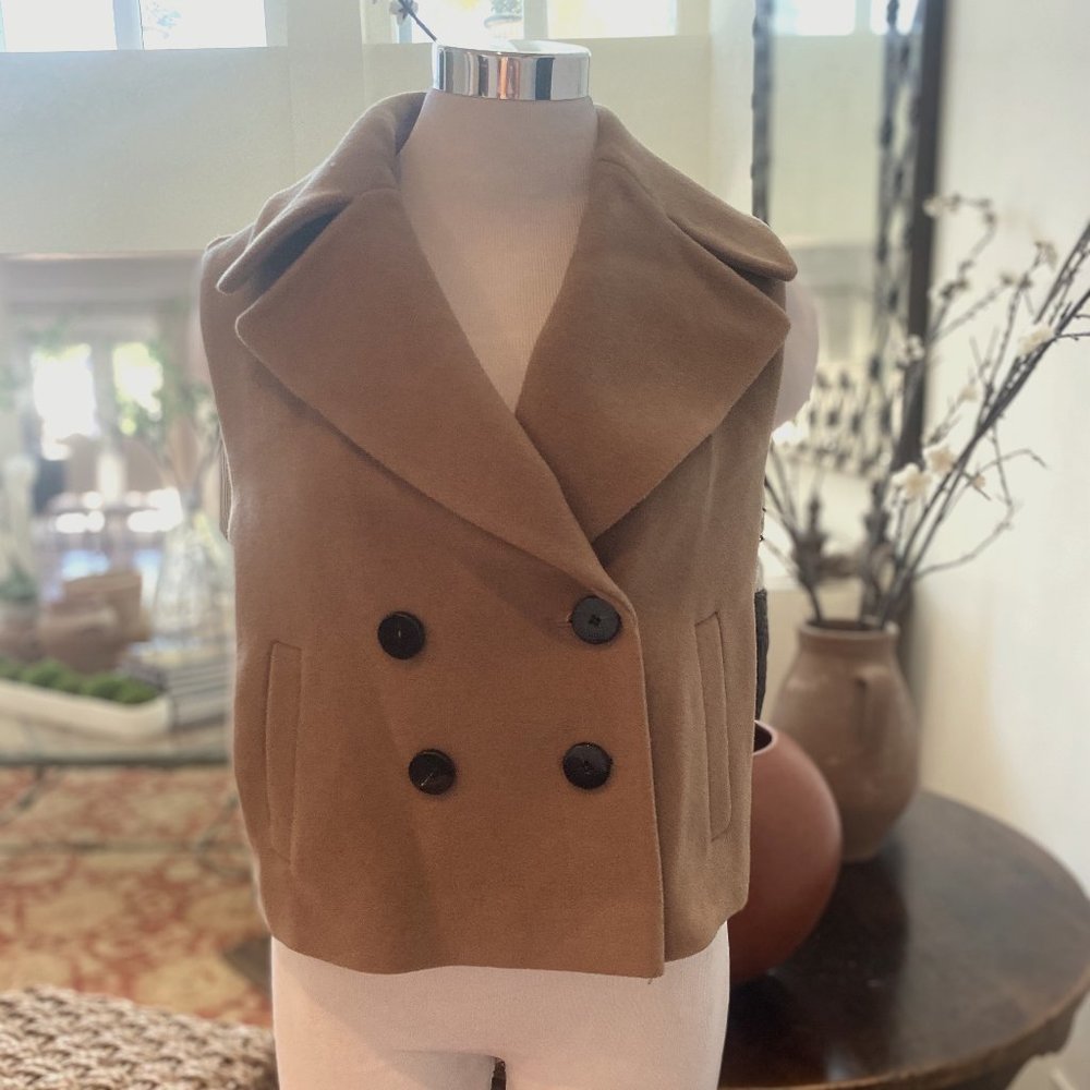 Intermix Camel Wool Vest